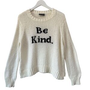 Wooden Ships Be Kind Sweater S/M Wool Mohair Knit Cream Delicate Lightweight